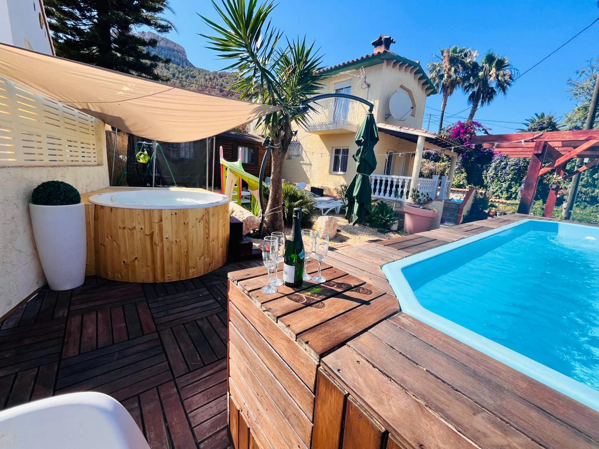 Calpe Chalet Privado Piscina A 5Min De La Playa Y Centro Jacuzzi Barbacoa Wifi Aire Экстерьер фото